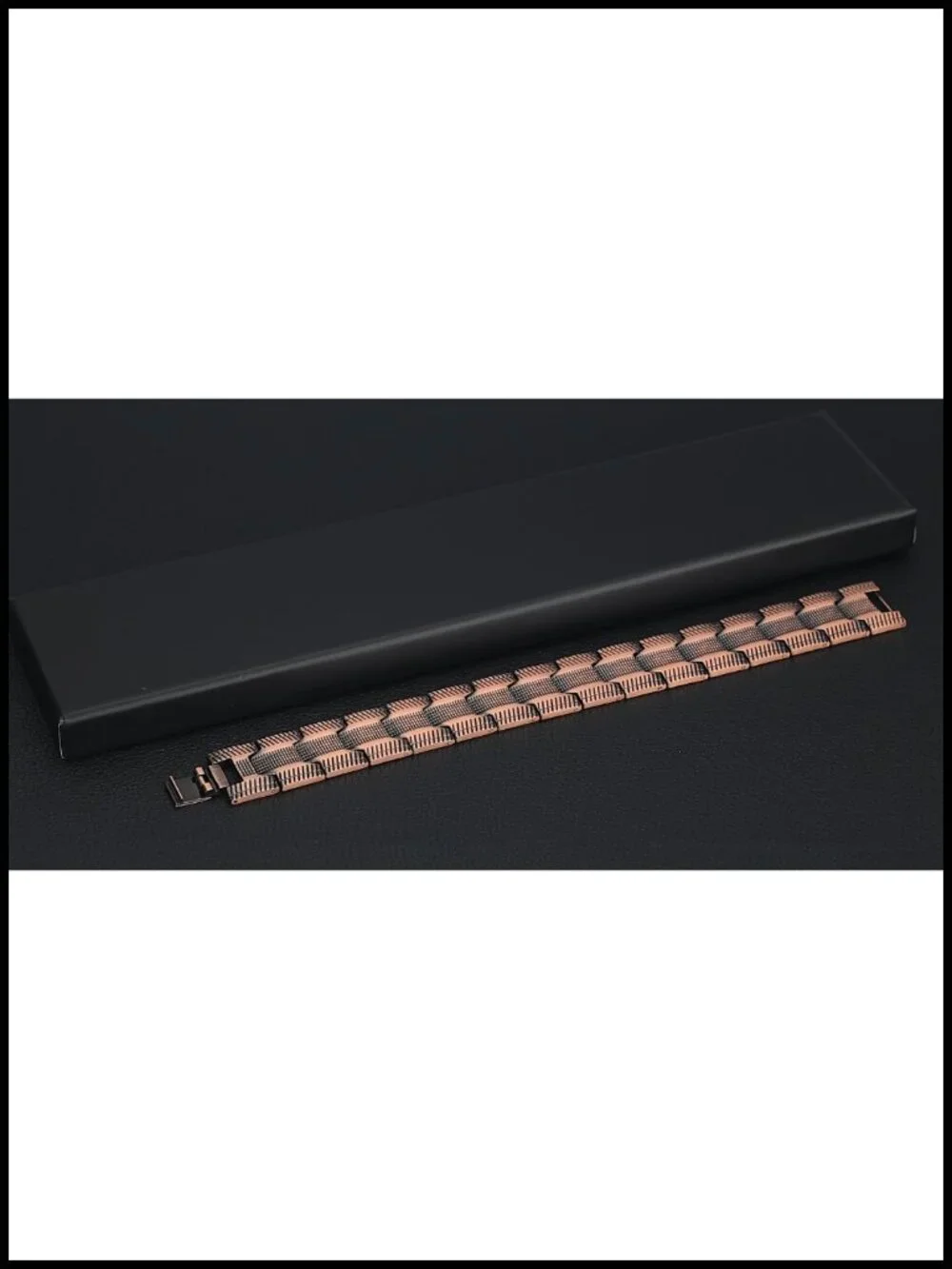 Pure Copper Magnetic Bracelet, 3-Row Magnet Design, Ultra Strength, Adjustable